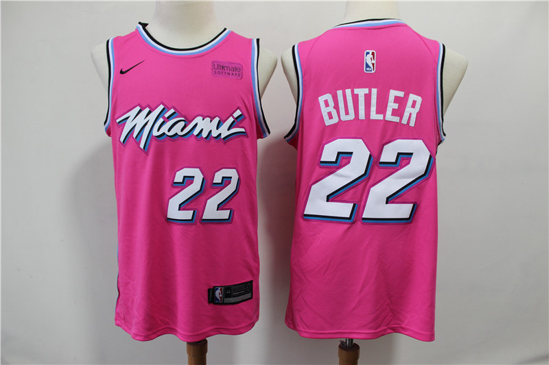 Men Miami Heat #22 Butler pink City Edition Game Nike NBA Jerseys->women nfl jersey->Women Jersey
